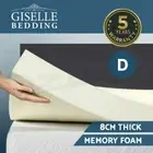 8CM Mattress Topper Memory Foam Topper 100% Visco elastic memory foam Mat DOUBLE