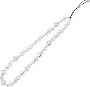 ARTSEWPLY Imitation Pearl Phone Chain Vintage Wrist Lanyard for Mobile Phone Decor Elegant Key Lanyard Durable and Practical Loss Phone Strap for Phones Cameras