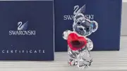 NEW~Swarovski Crystal~**KRIS BEAR A HEART FOR YOU**~Austria~958449~BOX&COA~2"X1"