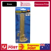 Long Shoot Barrel Bolt Brass 150mm x 32mm