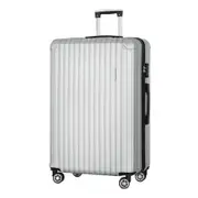 Wanderlite 28-inch Luggage Set with TSA Lock ABS Hard Shell Travel Suitcase Organiser Luggage Case Light Grey