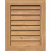 Ekena Millwork Wood Gable Louver Vent Decorative 29" x 17" Unfinished Red Cedar