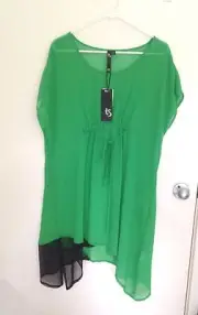Plus Size 12 TAKING SHAPE TS Office Work Casual Summer Tunic Top NWT (A29)