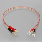 1Pair 4mm Banana to Y ​Spade Fork Terminal Audio Cable Speaker Amplifier 1~20FT