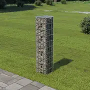 Gabion Wall with Covers Galvanised Steel 20x20x100 cm vidaXL