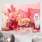 Cute Cat Art the Three Adorable Kittens Tapestry