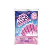 Zooper Dooper Ice Blocks Fairy Floss Cotton Candy Sticks 24 Pack