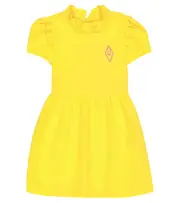 [The Animals Observatory] The Animals Observatory Tortoise cotton and linen dress Y 6 yellow