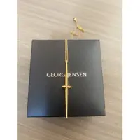 在飛比找蝦皮購物優惠-georg jensen18K金十字項設計師款鍊絕版品