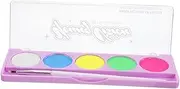 Water-activated Neon Uv Face Paint Palette for Halloween Stage Performances Body Art Boys and Girls Adults