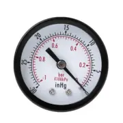 Durable Vacuum Pressure Gauge 1/4" BSPT Thread Heavy-duty Pressure Measuring