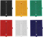 SING F LTD 6 Pcs Mini Breadboard Kit with 170 Tie Points Solderless Prototype Boards for Experiments and Robotics for Small DIY Kits Compatible with Raspberry Rasp Pi Proto Project