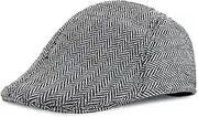 [FuninCrea] Men Flat Cap Warm 1920s Newsboy Hats Gatsby Ivy Irish Hats, Breathable Beret Cabbie Hat for Golf Driving Hunting