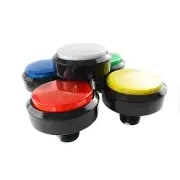Colorful Arcade 60MM Round Push Buttons Illumilated 12V LED Light w/ Microswitch