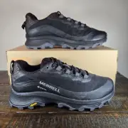 Merrell Moab Speed GTX Womens 8 Hiking Outdoors Running Shoes Black Asphalt