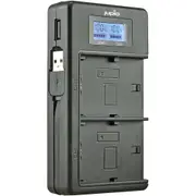 Jupio USB Dedicated Duo Charger with LCD for Canon LP-E10 Batteries