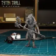 Rabenvolk Magic Miniature Vogelvolk Magician Figurine for Ttrpg's Like D & D 5e