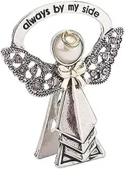 [Roman] 223352 Alexa's Angels Carded Always by My Side June Birthstone Bedside Angel, 1-inch Height, Zinc, Light Purple