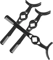 SOESFOUFU 3pcs Eyelash Tweezers Lash Clamp and Applicator with Comb for Precise Curling and Extension Application for
