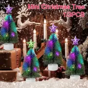 Desktop Mini Christmas Trees LED Lights Artificial Small Pine Tree Xmas Decor