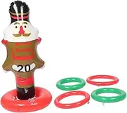 BESPORTBLE Interactive Christmas Ornaments Inflatable Snowman Toy Ring Toss Game Random Color