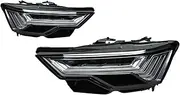 Car Accessories Head Lamp Compatible For Audi A6 Headlights 2019-2023 A6 C8 Design LED Headlight DRL Dynamic Singal High Low Beam
