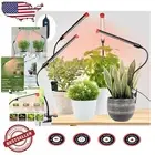 Mini 9W LED Grow Lights for Indoor Gardening - Timer & Full Spectrum Brightness
