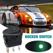 12V 20A ON-OFF Rocker Switch with LED Car Boat Dash Light Push Fit