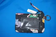 NEW with Tag Vera Bradley Zip ID Case with Key Ring in Herding Cats Pattern
