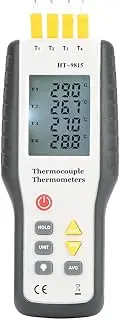 HT-9815 Portable 4-Channel Digital Thermocouple Thermometer for Multiple Temperature Measurements in Industrial Settings