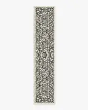 75' x 365' | Machine Washable Runner Rug | Kid & Pet Friendly | Indoor Rug | Delphina Black & White Tufted Rug | Ruggable