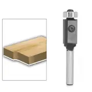 6mm 1/4 Inch 6.35mm Shank 2 Flutes Carbide Insert Flush Trim Router Bit Top Bearing Pattern Bit Woodworking Milling Trim