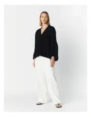 [The Ark Clothing Co.] Ava Blouse in Black