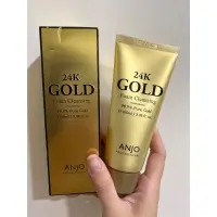 在飛比找蝦皮購物優惠-現貨❗️ 韓國 ANJO 24K黃金泡沫洗面乳100ml