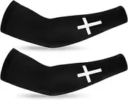 UV Arm Sleeves For Men – Cooling Sunscreen Sleeves For Outdoor UV Protection, Breathable Elbow Covers For Beach, Shopping, Camping, And Summer Activities