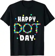[X.Style] Happy International Dot Day 2022 Polka Dot Kids Toddler Boys ds774 T-Shirt (L) Black