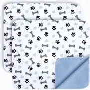 Washable Pee Pads for Dogs - Waterproof Reusable Puppy Pads with Anti-Slip Backi