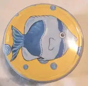 Blue Fish Yellow Paper Coasters..NIP 24 PCs. Nautical