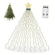 Christmas Tree Lights with Star Toppers, 410 LED Christmas Warm White-410LED