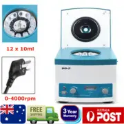 Electric Centrifuge Machine Lab Medical Practice stepless speed 4000rpm 12x10ml