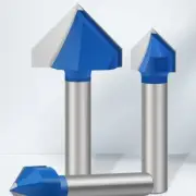 90 Degree V Groove Router Bits, 1/4 Inch Shank, Carbide Tipped, CNC Woodworking