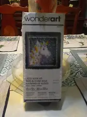 Unicorn Kit #426135 Latch Hook Kit Wonderart 12x12" NEW