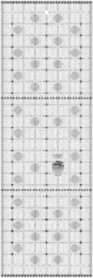 Creative Grids Charming Itty-Bitty Eights Rectangle XL 8in x 24in Ruler CGRPRG5