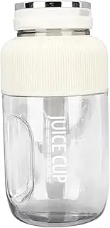 Portable Blender Cup, 1.2L Electric USB Juicer Blender with Dual Bottle Cap, Ideal for Shakes and, Light Purple