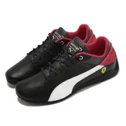 Puma Ferrari Drift Cat Delta Black Red White Leather Men Motor Shoes 306864-04