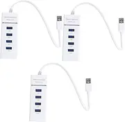 STOBOK 3 Pcs 4 4-Port 2.0 Hub Splitter Adapter Multi Expansion Cable for Computer Flash Drive Mouse Keyboard High Speed Data Transfer