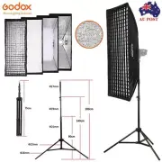 Godox 35x160cm Bowens Mount Grid Softbox + 2M Light Stand For Flash Speedlite AU