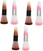 FRCOLOR 3sets Nail Dust Brush Makeup Brush Cleaner Powder Duster for Nail Makeup Cleaner for Cleaning Dust Cleaning Liquid Foundation 2pcs*3