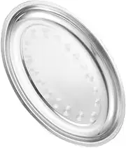 ULTECHNOVO Stainless Steel Oval Serving Tray Versatile Plate for Snacks Desserts and Appetizers for Family Reunions Parties and Bbqs Food Storage