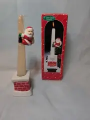 Vintage Santa Climber Candle New In Org Box Christmas Candle